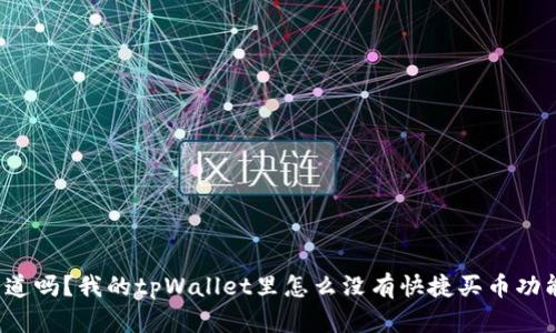 你知道吗？我的tpWallet里怎么没有快捷买币功能呢？